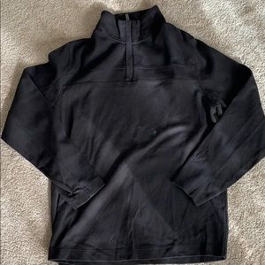 Black quarter zip sweatshirt MENS